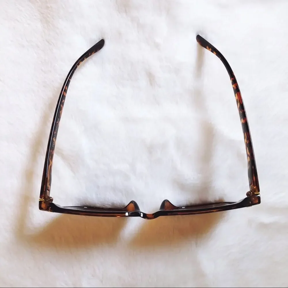 Cora Tortoise Brown Classic Square Sunglasses